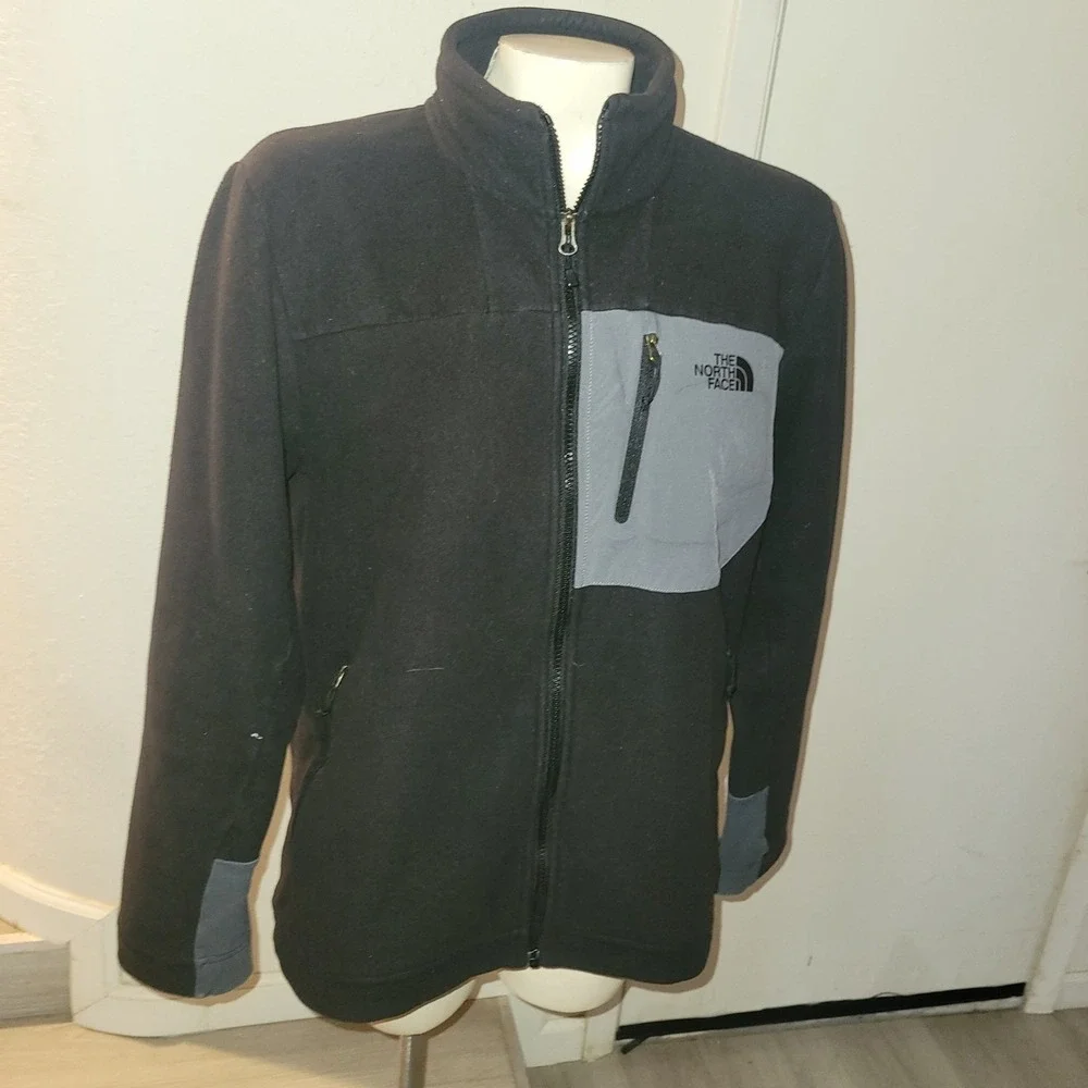 The North Face Men's Chimborazo Full Zip Fleece Jacket Black Gray S XL outerwear